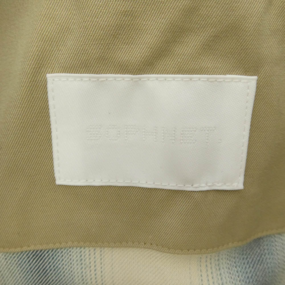 SOPHNET. ソフネット 26SS SPNT-260012 LEATHER COLLAR COVERALL レザーカラー カバーオール ジャケット ベージュ系 3【美品】【中古】