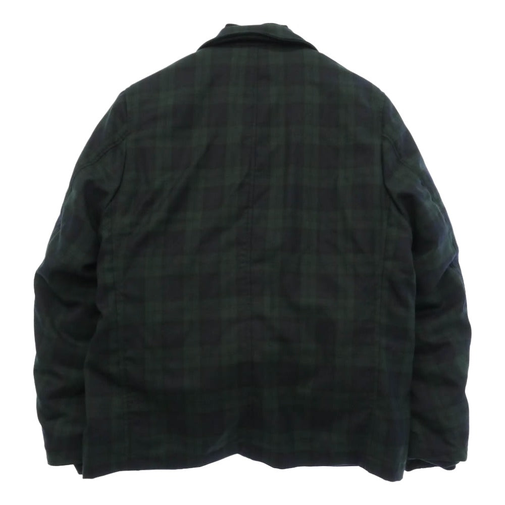uniform experiment ユニフォームエクスペリメント 25AW UE-252038 REVERSIBLE MA-1 ブラックウォッチ柄 ラペル付きジャケット リバーシブル ジャケット ブラック系 グリーン系 1【美品】【中古】