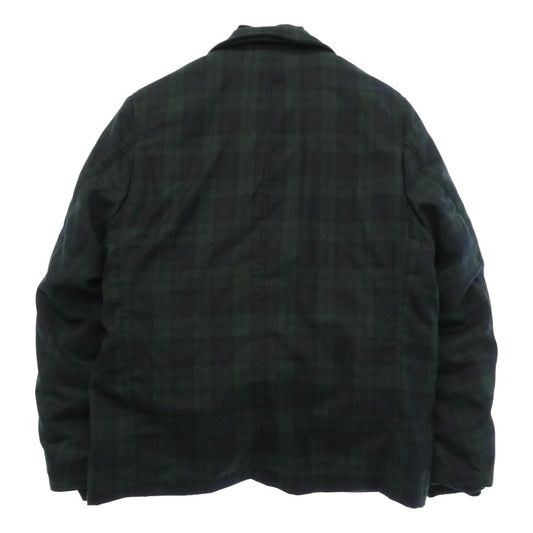 uniform experiment ユニフォームエクスペリメント 25AW UE-252038 REVERSIBLE MA-1 ブラックウォッチ柄 ラペル付きジャケット リバーシブル ジャケット ブラック系 グリーン系 1【美品】【中古】