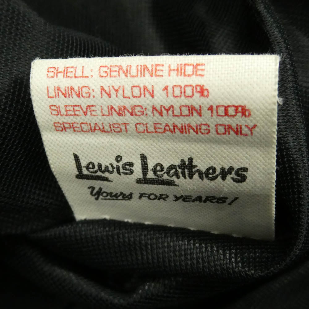 Lewis Leathers ルイスレザー No.441 CYCLONE REGULAR FIT HORSEHIDE サイクロン レギュラーフィット ホースハイド ヴィンテージターコイズ ライダース ジャケット ブルー系 36【中古】