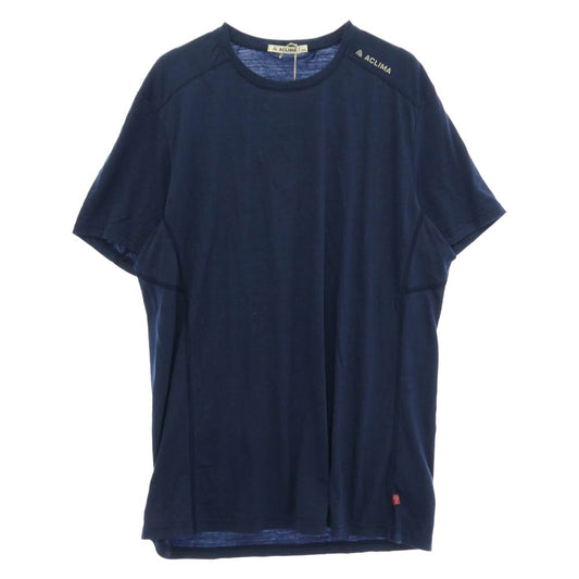 アクリマ LightWool Trail Tee ライトウール トレイル 半袖 Tシャツ カットソー ネイビー系 XXL【極上美品】【中古】
