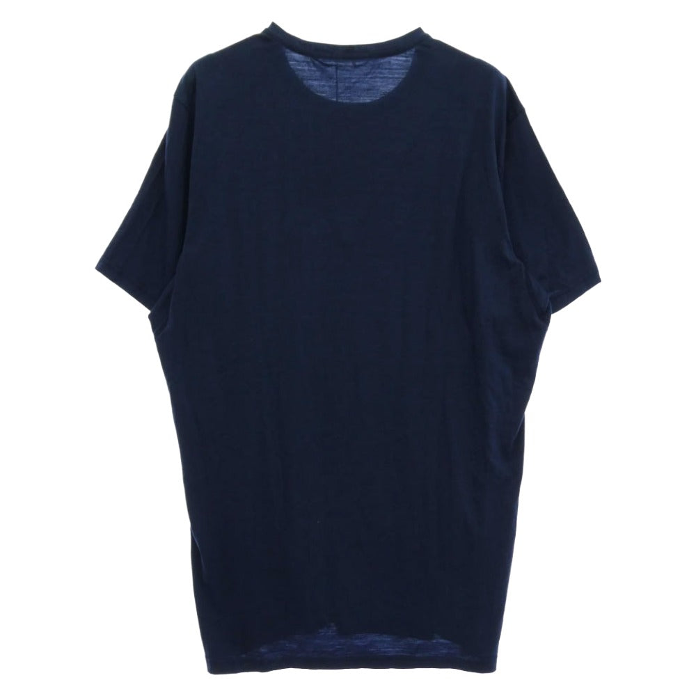 アクリマ LightWool Trail Tee ライトウール トレイル 半袖 Tシャツ カットソー ネイビー系 XXL【極上美品】【中古】