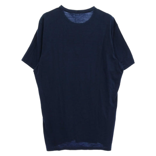 アクリマ LightWool Trail Tee ライトウール トレイル 半袖 Tシャツ カットソー ネイビー系 XXL【極上美品】【中古】