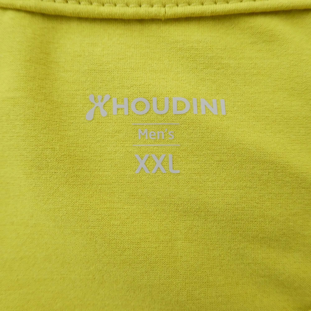 HOUDINI フーディニ Ms Pace Air Tee ペース エア ティー 半袖 カットソー イエロー系 XXL【美品】【中古】