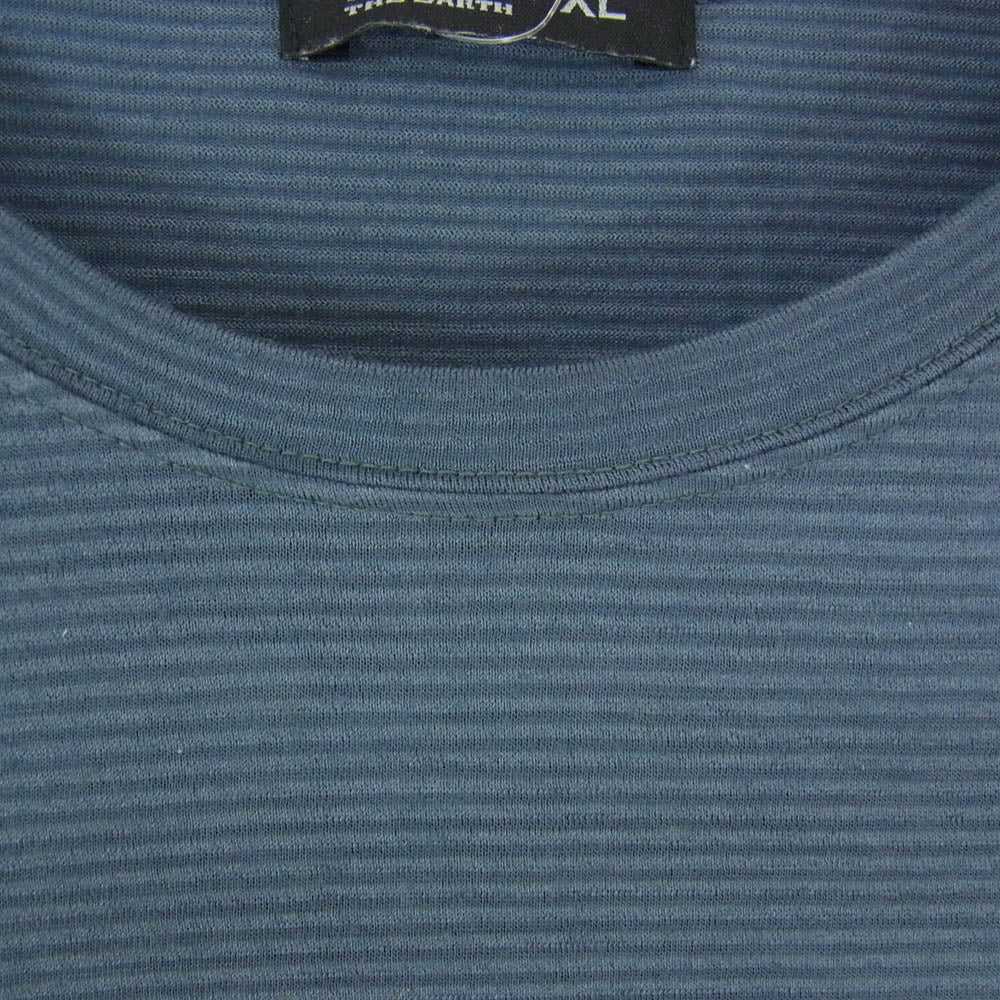 スタティック CHOICE FOR THE EARTH 長袖 Tシャツ カットソー ネイビー系 XL【中古】
