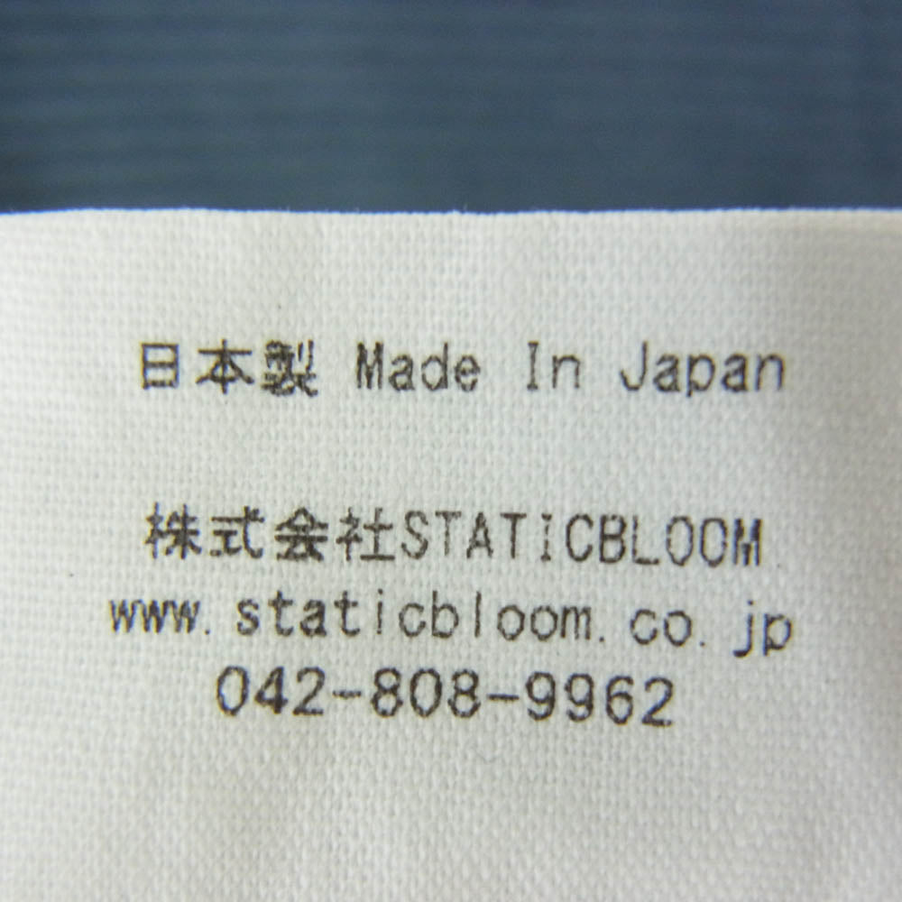 スタティック CHOICE FOR THE EARTH 長袖 Tシャツ カットソー ネイビー系 XL【中古】