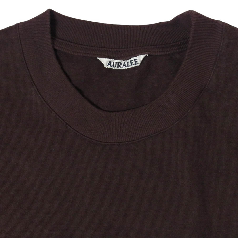 AURALEE オーラリー 25SS A25ST01SU HEAVY WEIGHT POCKET TEE ヘビーウェイト ポケット クルーネック 半袖 Tシャツ ブラウン系 5【中古】