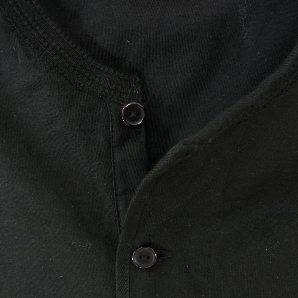 KAPTAIN SUNSHINE キャプテンサンシャイン 26SS KSBSCS11 Suvin Supima Tube Henleyneck Tee Light スビン・スーピマ チューブ ヘンリーネック 半袖 Tシャツ ライト ブラック系 42【極上美品】【中古】