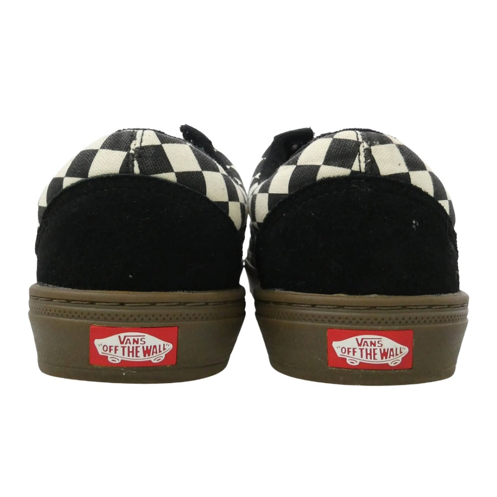 VANS バンズ 721454 OLD SKOOL BMX CHECKERBOARD オールドスクール チェッカー ローカット スニーカー ブラック系 ホワイト系 29cm【中古】