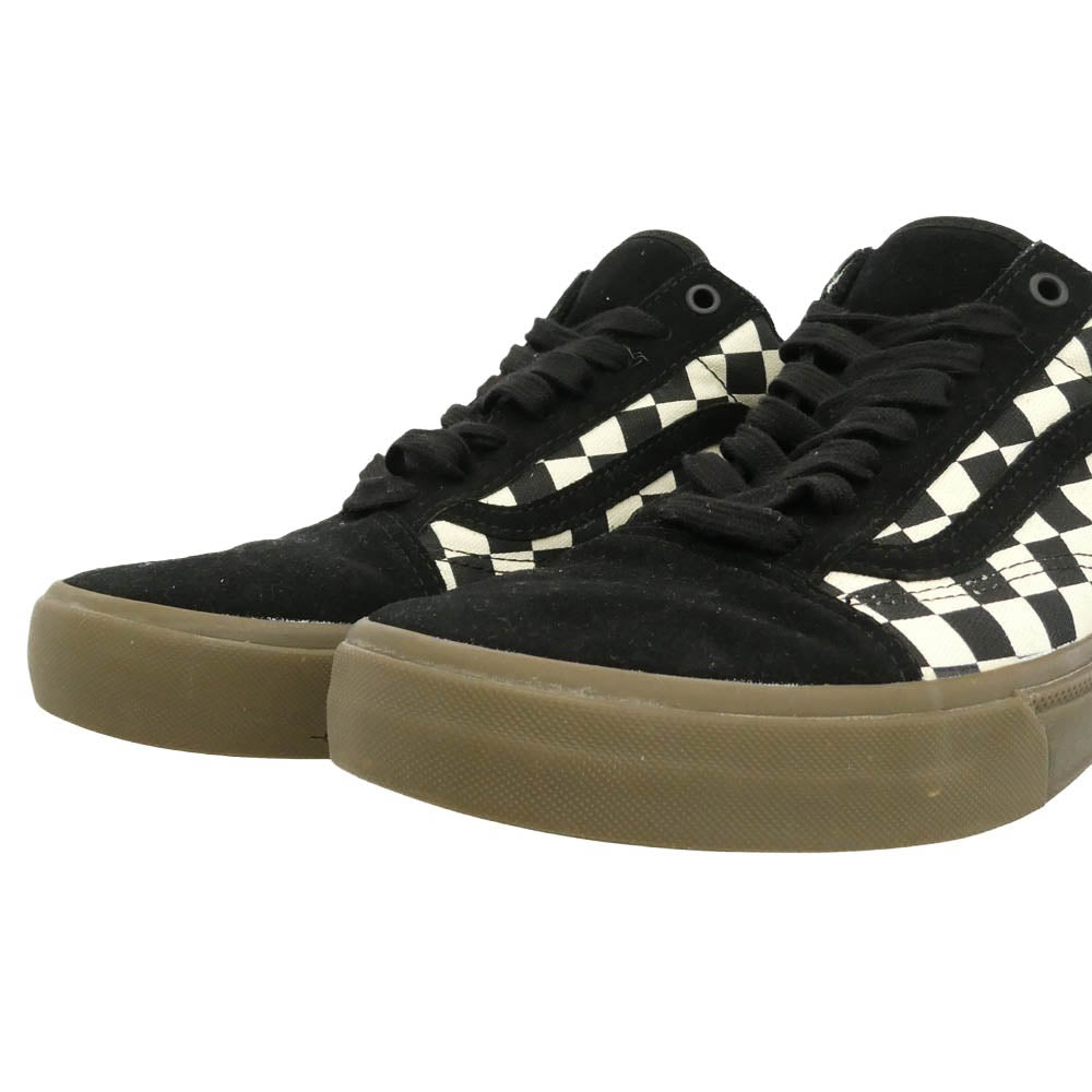 VANS バンズ 721454 OLD SKOOL BMX CHECKERBOARD オールドスクール チェッカー ローカット スニーカー ブラック系 ホワイト系 29cm【中古】