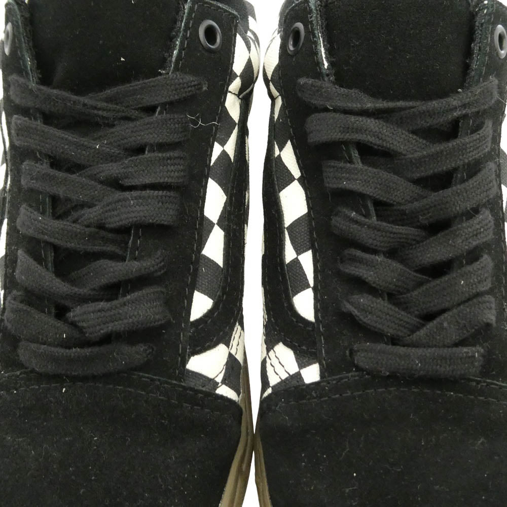VANS バンズ 721454 OLD SKOOL BMX CHECKERBOARD オールドスクール チェッカー ローカット スニーカー ブラック系 ホワイト系 29cm【中古】