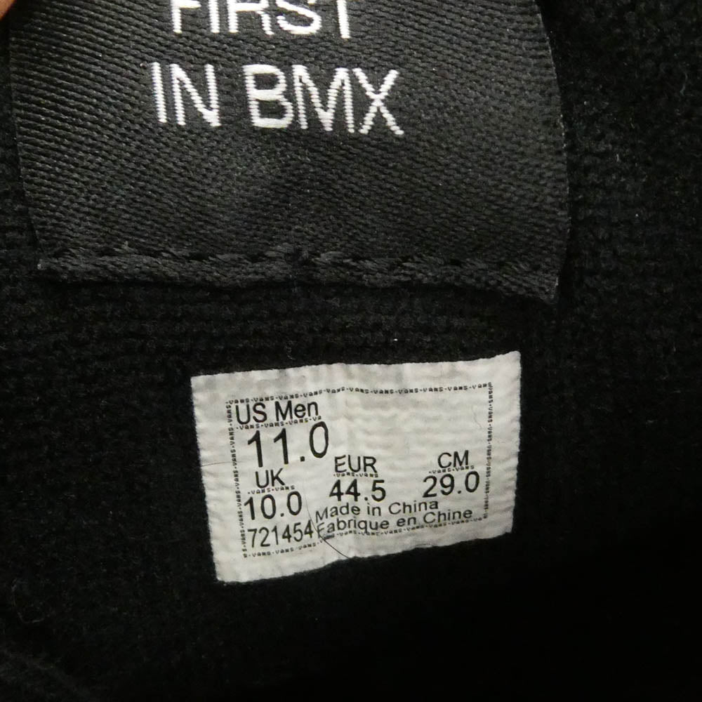VANS バンズ 721454 OLD SKOOL BMX CHECKERBOARD オールドスクール チェッカー ローカット スニーカー ブラック系 ホワイト系 29cm【中古】