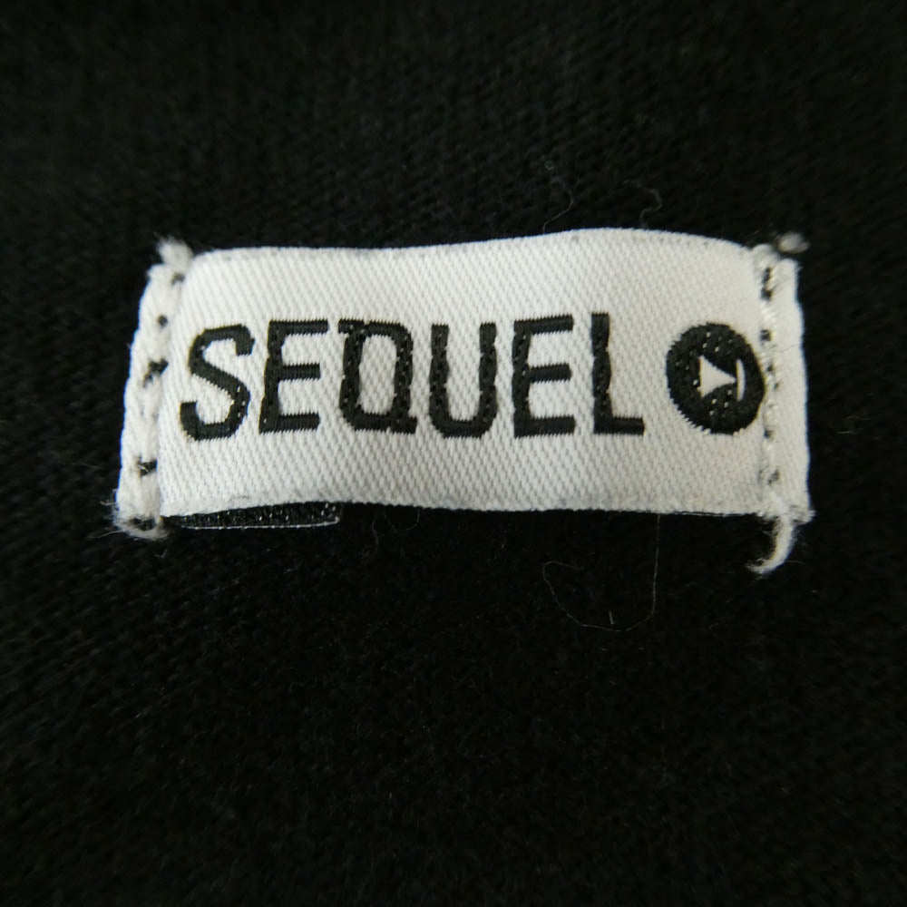 SEQUEL シークエル SQ-22AW-ST-09 音符 プリント 半袖 Tシャツ ブラック系 XL【中古】