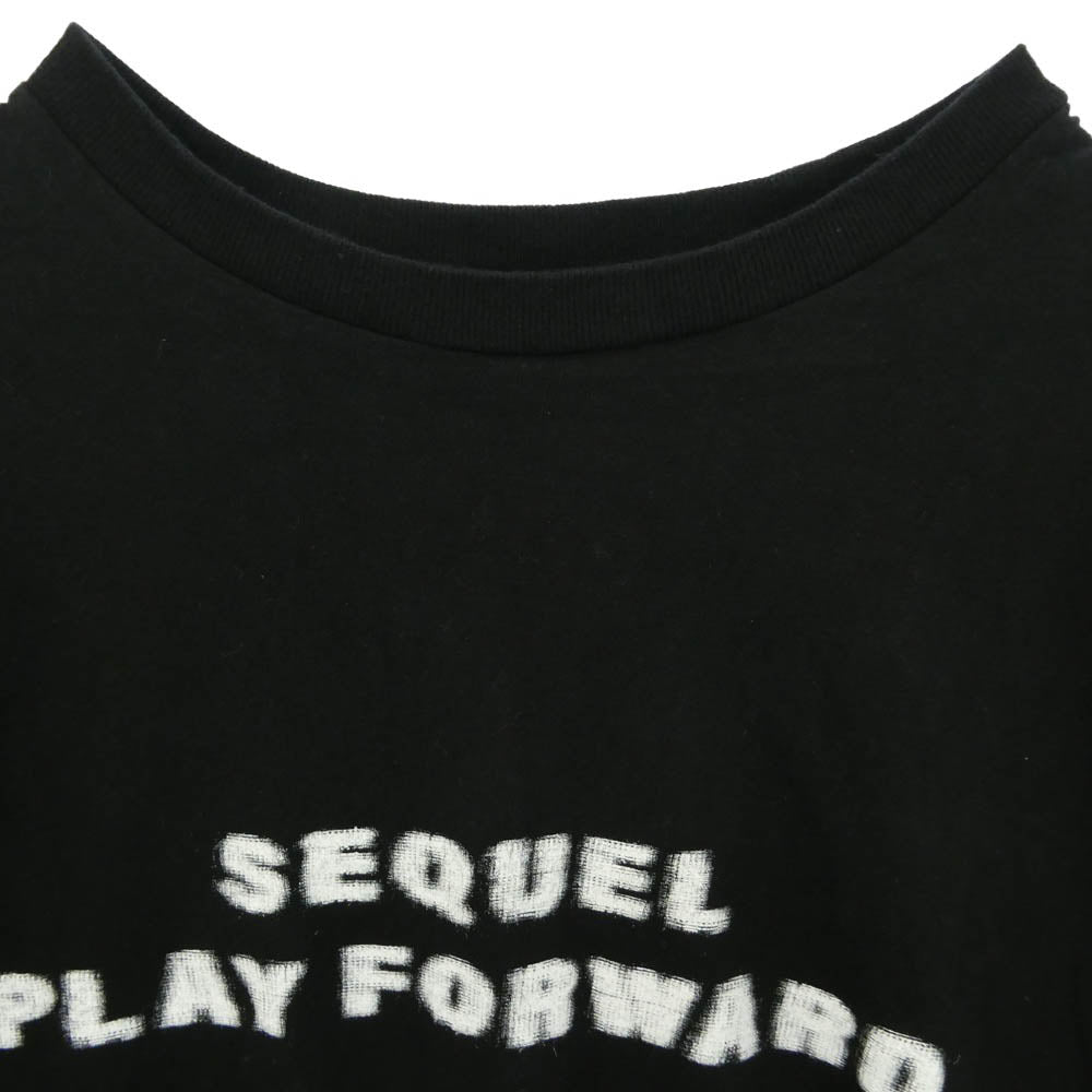 SEQUEL シークエル SQ-23AW-ST-12 ロゴプリント 半袖 Tシャツ ブラック系 XL【中古】