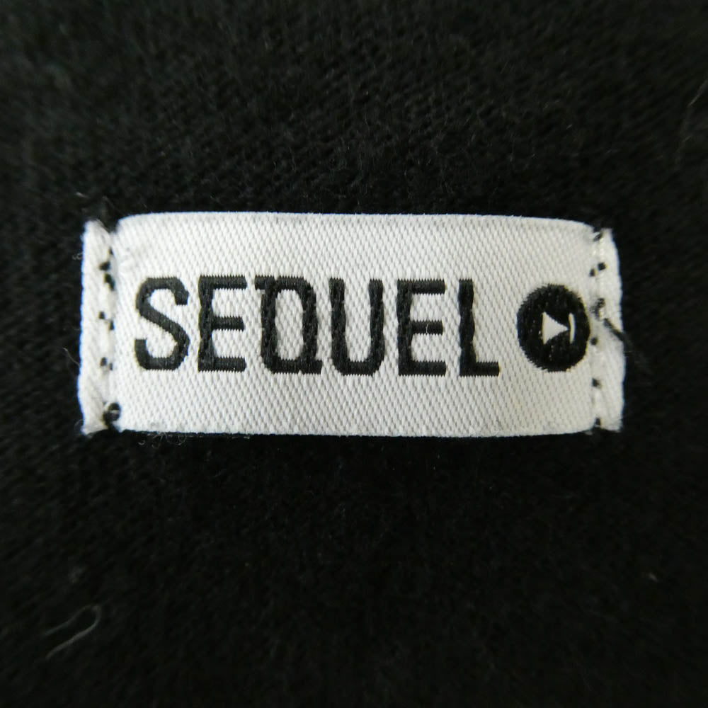 SEQUEL シークエル SQ-23AW-ST-12 ロゴプリント 半袖 Tシャツ ブラック系 XL【中古】