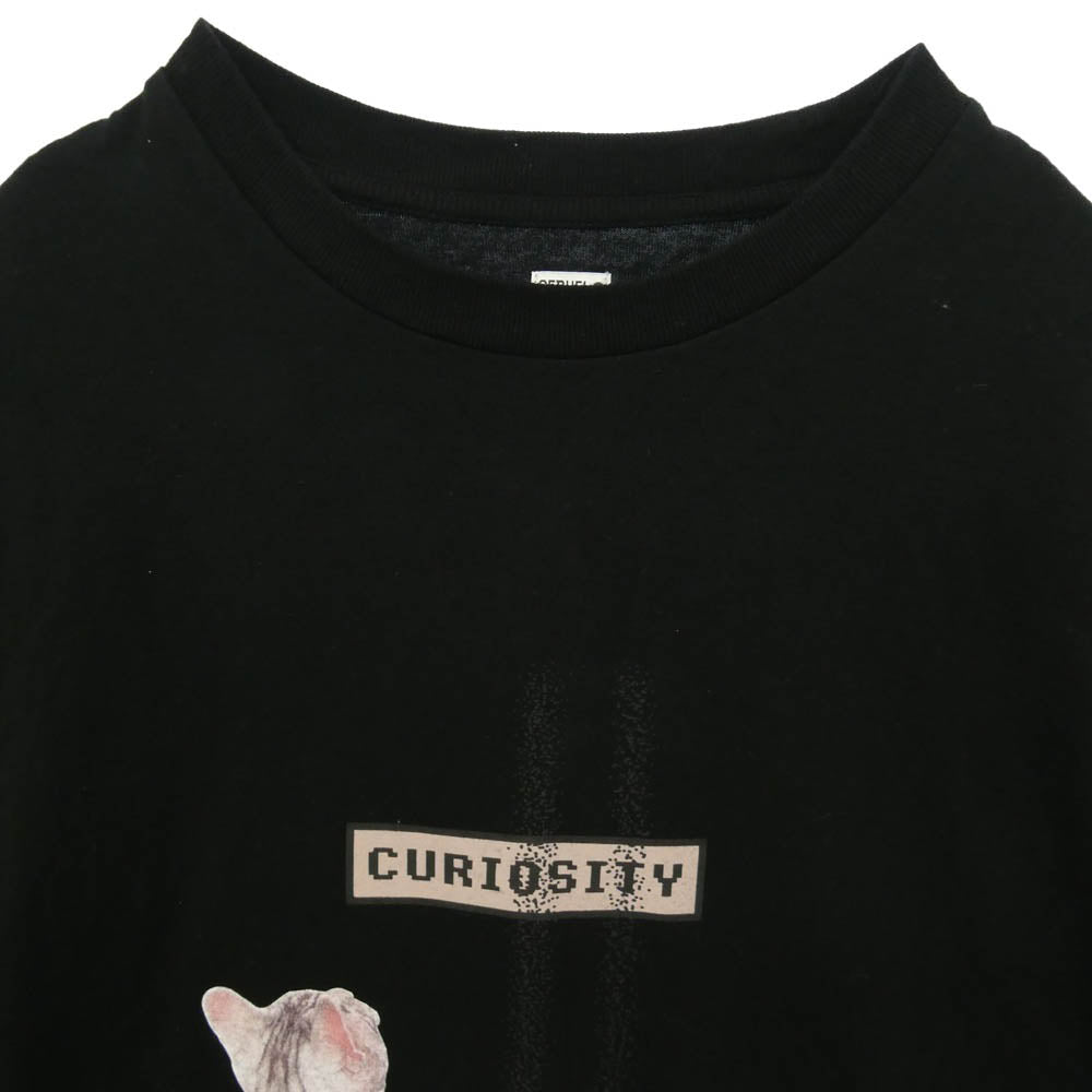 SEQUEL シークエル 24SS SQ-24SS-ST-05 キャット フォト プリント 半袖 Tシャツ ブラック系 XXL【中古】