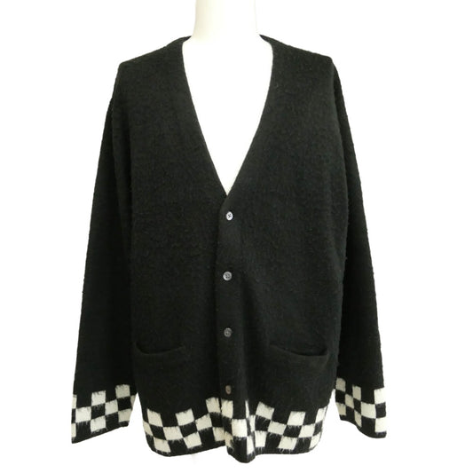 Supreme シュプリーム 21SS Brushed Checkerboard Cardigan ブロック チェック カーディガン ブラック系 XL【中古】