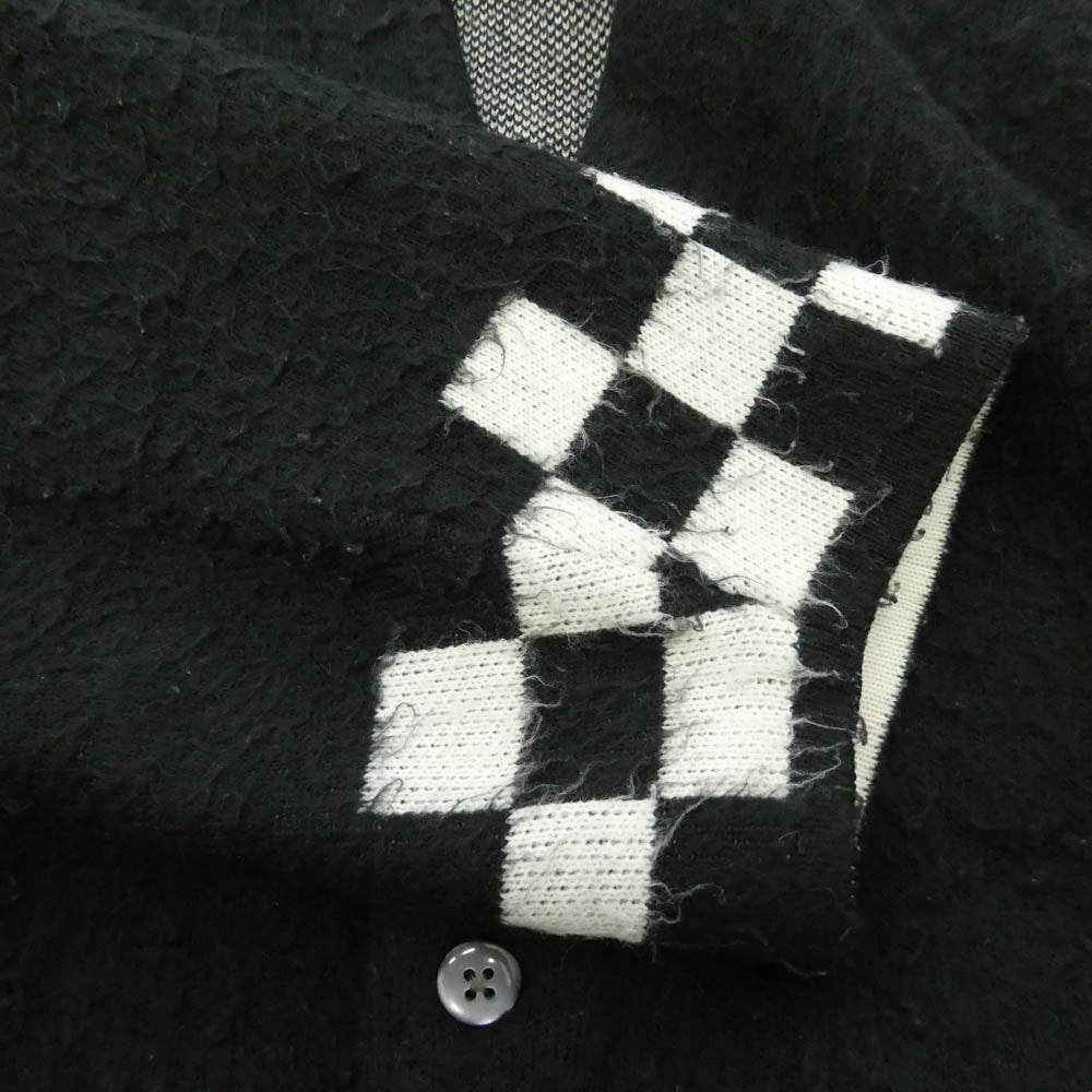 Supreme シュプリーム 21SS Brushed Checkerboard Cardigan ブロック チェック カーディガン ブラック系 XL【中古】