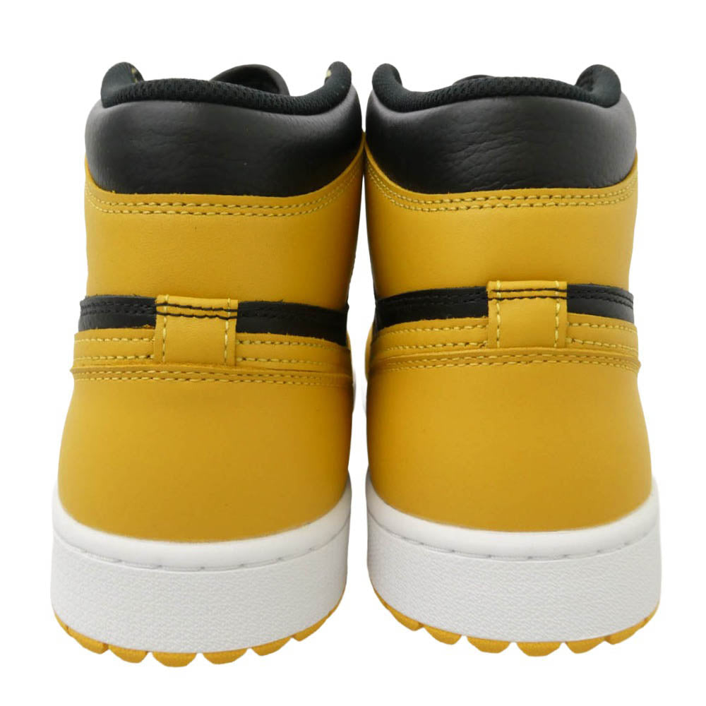 NIKE ナイキ DQ0660-700 Air Jordan 1 High Golf Pollen エアジョーダン1 ハイ ゴルフ パラン ハイカット スニーカー イエロー系 ブラック系 29cm【極上美品】【中古】