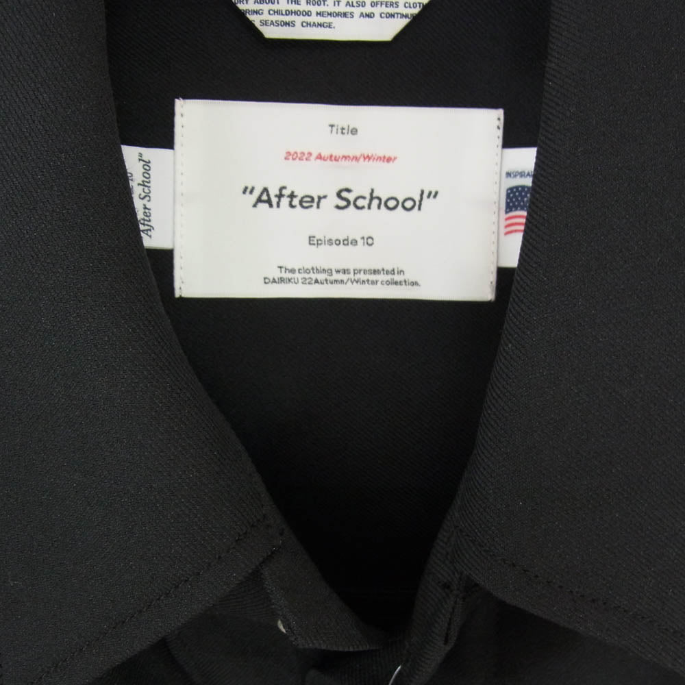 ダイリク 22AW 22AW P-1 Regular Polyester Jacket レギュラー ポリエステル ジャケット ブラック系 L【中古】
