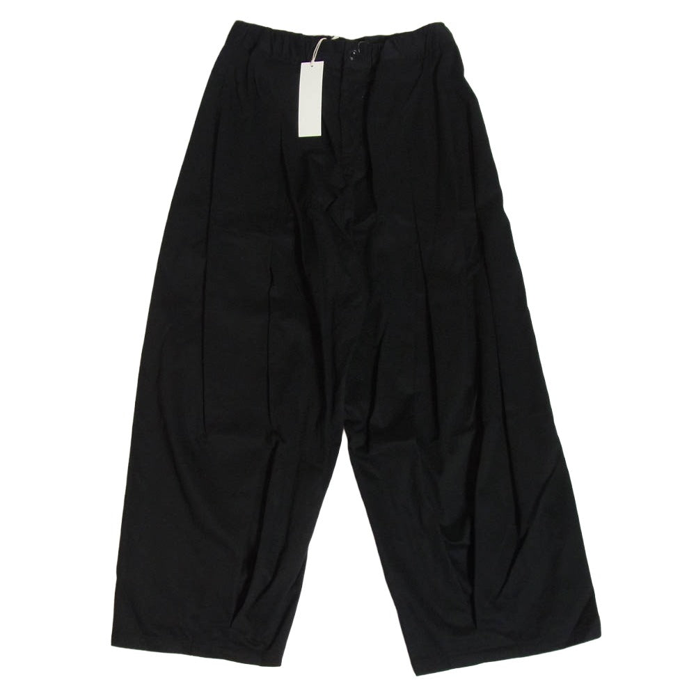 セイジネーション BOX PLEAT TROUSER ボックス プリーツ ワイド トラウザーズ パンツ ブラック ブラック系 XL【中古】