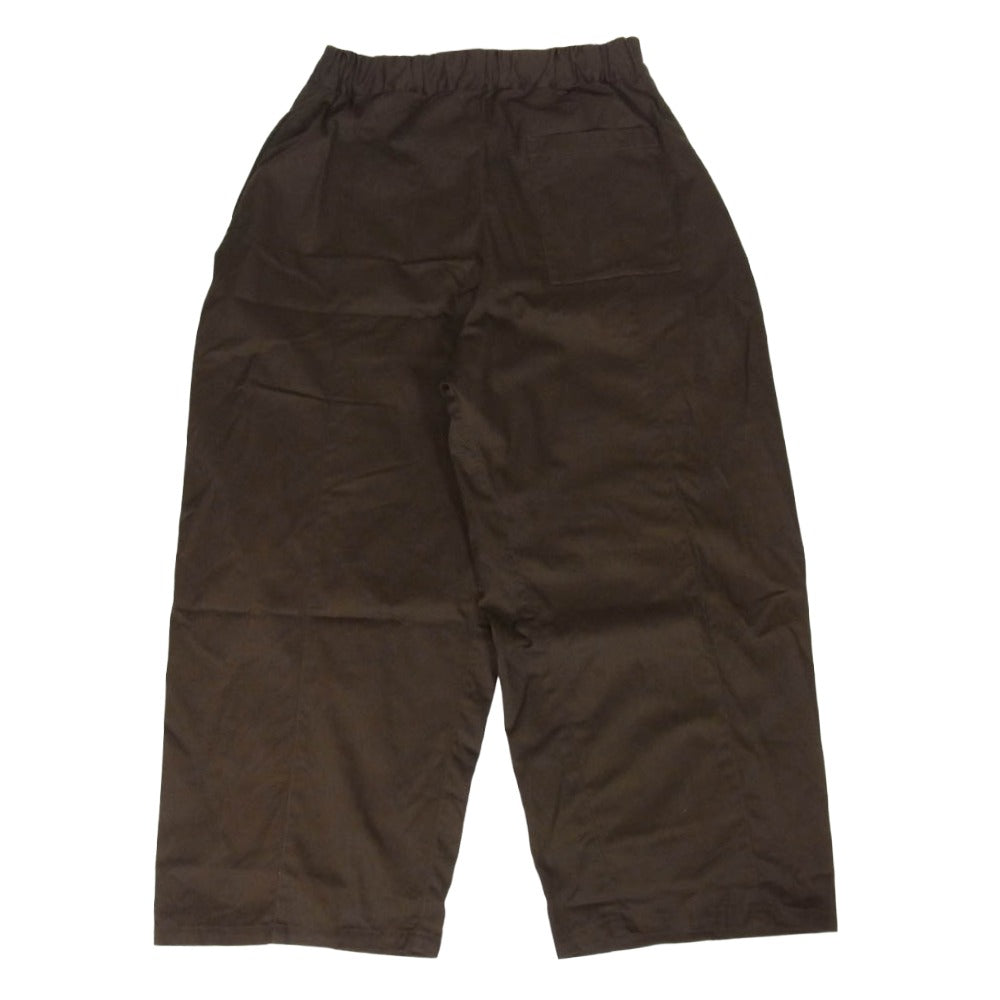 セイジネーション BOX PLEAT TROUSER ボックス プリーツ ワイド トラウザーズ パンツ ブラウン系 XL【中古】