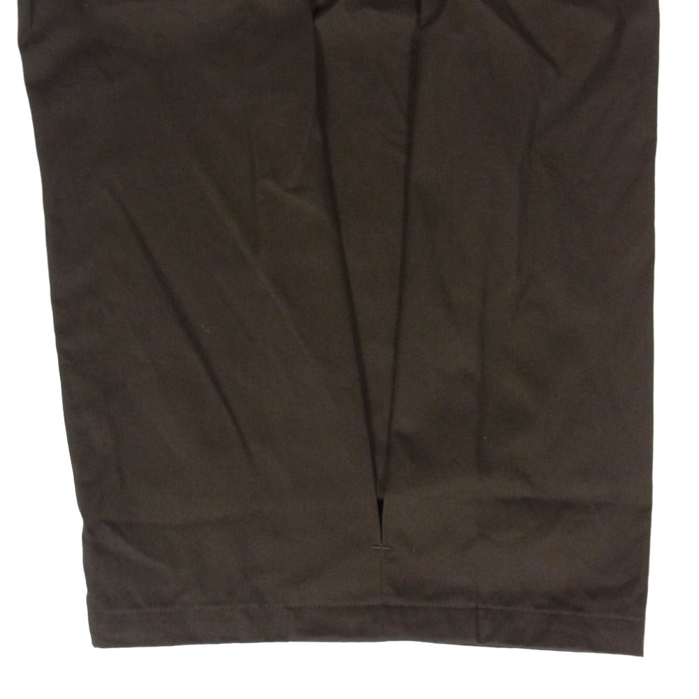 セイジネーション BOX PLEAT TROUSER ボックス プリーツ ワイド トラウザーズ パンツ ブラウン系 XL【中古】