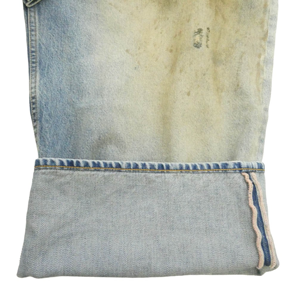 ACNE STUDIOS アクネストゥディオズ B00381 2023M Blue Super Baggy Fit Jeans penicillin ペニシリン ヴィンテージ加工 スーパーバギー デニムパンツ ライトブルー系 CN185/92A EUR52【中古】