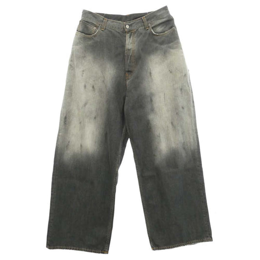 ACNE STUDIOS アクネストゥディオズ B00396 2023M FN Black Trafalgar Super Buggy Fit Denim Pants ヴィンテージ加工 トラファルガー スーパーバギー デニムパンツ ジーンズ グレー系 CN185/92A EUR52 【中古】