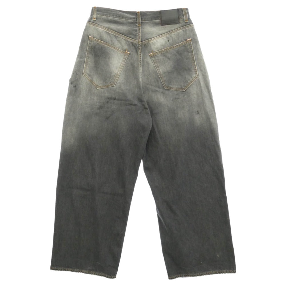 ACNE STUDIOS アクネストゥディオズ B00396 2023M FN Black Trafalgar Super Buggy Fit Denim Pants ヴィンテージ加工 トラファルガー スーパーバギー デニムパンツ ジーンズ グレー系 CN185/92A EUR52 【中古】