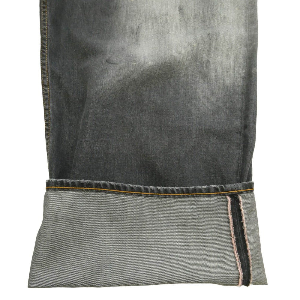 ACNE STUDIOS アクネストゥディオズ B00396 2023M FN Black Trafalgar Super Buggy Fit Denim Pants ヴィンテージ加工 トラファルガー スーパーバギー デニムパンツ ジーンズ グレー系 CN185/92A EUR52 【中古】