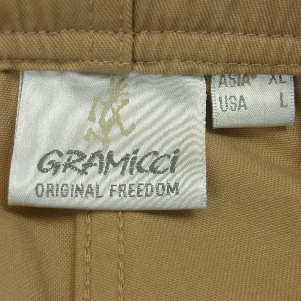 Gramicci グラミチ GMP5-SJP08 T/C TWILL SLACKS ツイル スラックス パンツ 中国製 ベージュ系 XL【中古】
