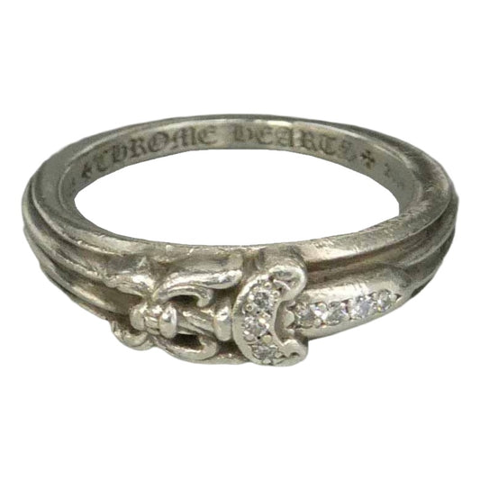 CHROME HEARTS クロムハーツ（原本無） BABY CLSC P D ベイビークラシック ダガー パヴェダイヤ リング シルバー系 13号【中古】