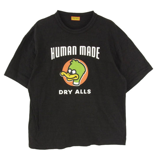 HUMAN MADE ヒューマンメイド 25SS Graphic T-Shirt Dry Alls サークル ダック カモ プリント 半袖 Tシャツ ブラック系 XL【中古】