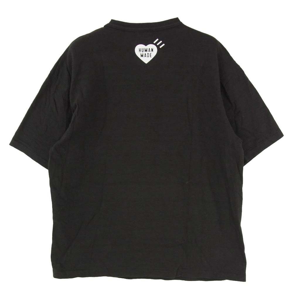 HUMAN MADE ヒューマンメイド 25SS Graphic T-Shirt Dry Alls サークル ダック カモ プリント 半袖 Tシャツ ブラック系 XL【中古】