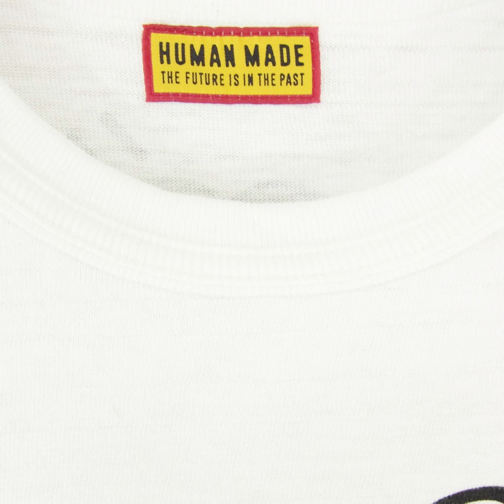 HUMAN MADE ヒューマンメイド 25SS HM-SS25-WEEK13-008 Graphic T-Shirt Dry Alls オーバーオール ダック カモ プリント 半袖 Tシャツ ホワイト系 XL【中古】