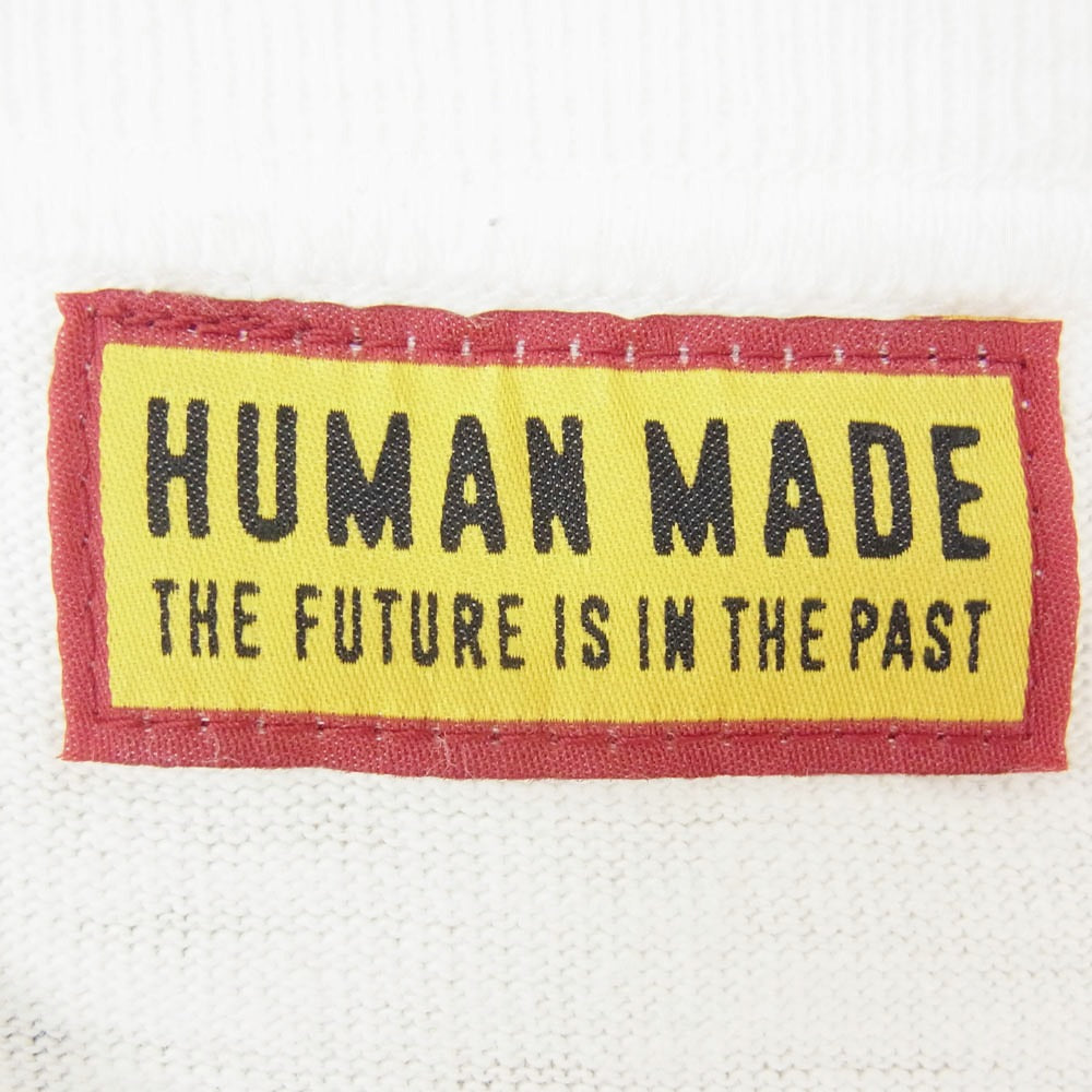 HUMAN MADE ヒューマンメイド 25SS HM-SS25-WEEK13-008 Graphic T-Shirt Dry Alls オーバーオール ダック カモ プリント 半袖 Tシャツ ホワイト系 XL【中古】