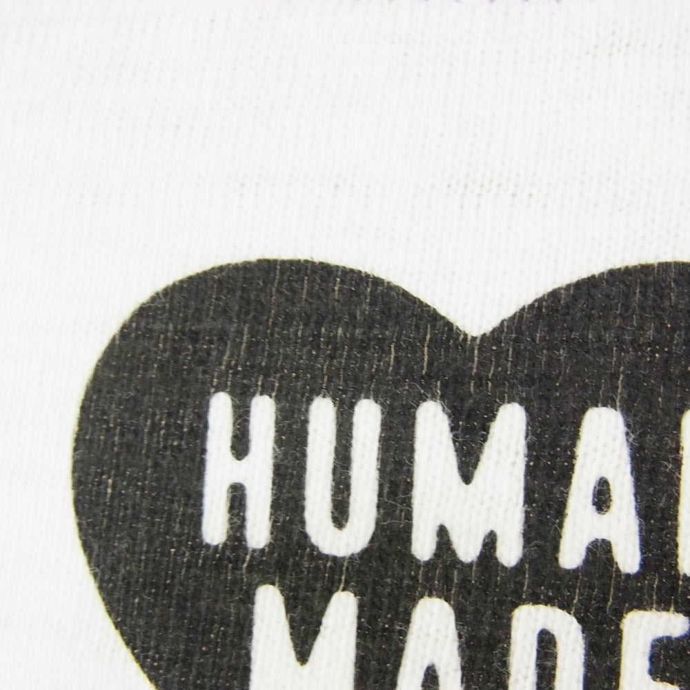 HUMAN MADE ヒューマンメイド 25SS HM-SS25-WEEK13-008 Graphic T-Shirt Dry Alls オーバーオール ダック カモ プリント 半袖 Tシャツ ホワイト系 XL【中古】