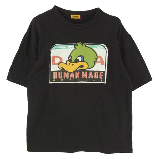 HUMAN MADE ヒューマンメイド 25SS M-GTS-BLK-TS03-JP Graphic T-Shirt Dry Alls ダック カモ フェイス プリント 半袖 Tシャツ ブラック系 XL【中古】