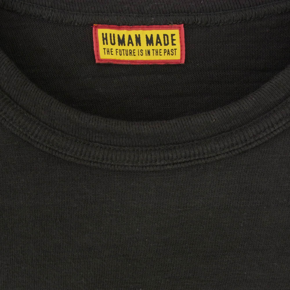 HUMAN MADE ヒューマンメイド 25SS M-GTS-BLK-TS03-JP Graphic T-Shirt Dry Alls ダック カモ フェイス プリント 半袖 Tシャツ ブラック系 XL【中古】