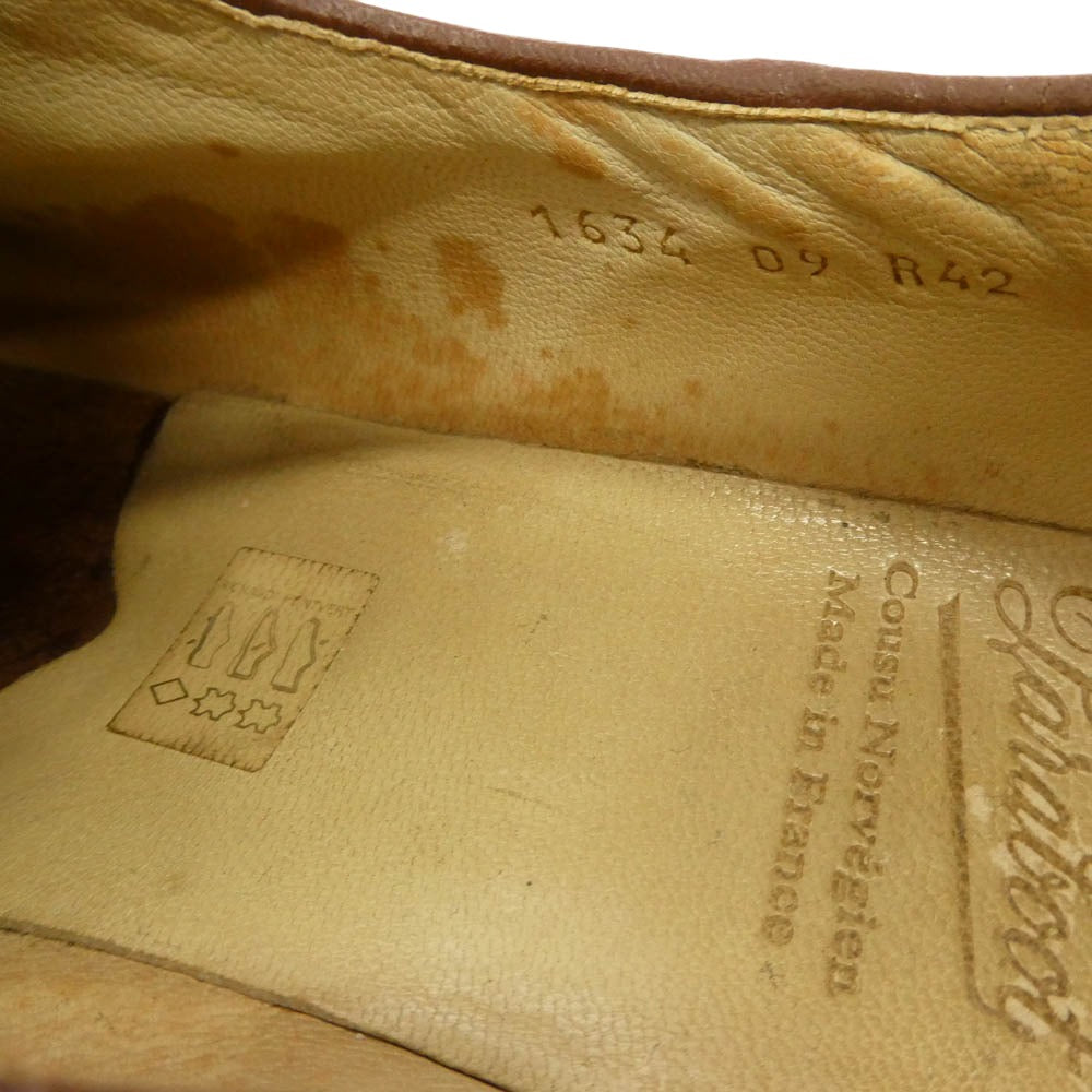 Paraboot パラブーツ 1634 MORZINE モジーン トレッキング チロリアン レザー シューズ ブラウン系 42【中古】