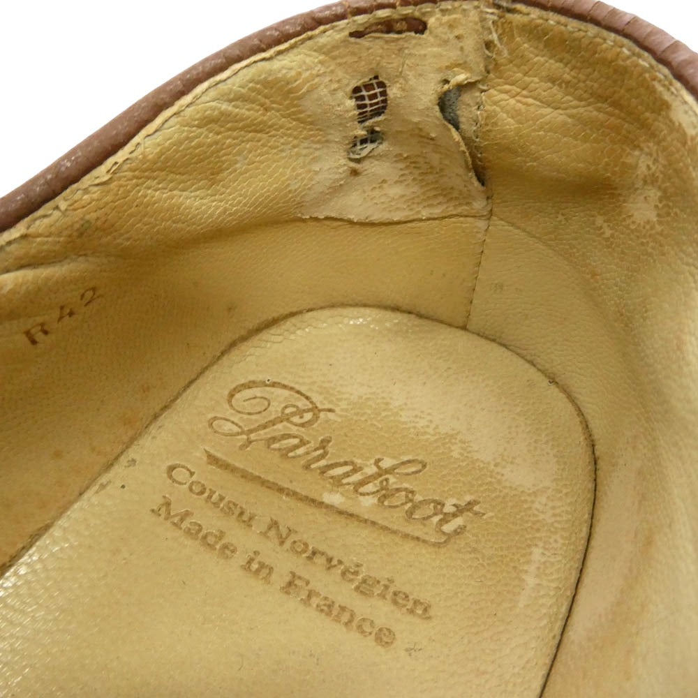 Paraboot パラブーツ 1634 MORZINE モジーン トレッキング チロリアン レザー シューズ ブラウン系 42【中古】