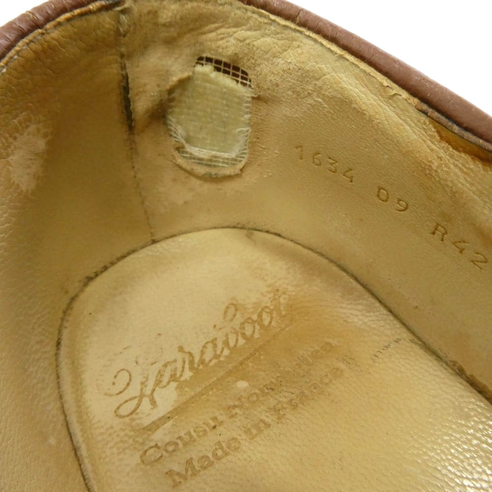 Paraboot パラブーツ 1634 MORZINE モジーン トレッキング チロリアン レザー シューズ ブラウン系 42【中古】