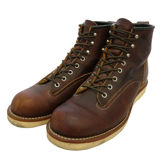 RED WING レッドウィング 2906 LINEMAN BOOTS ラインマン ブーツ ブラウン系 42 US9【中古】