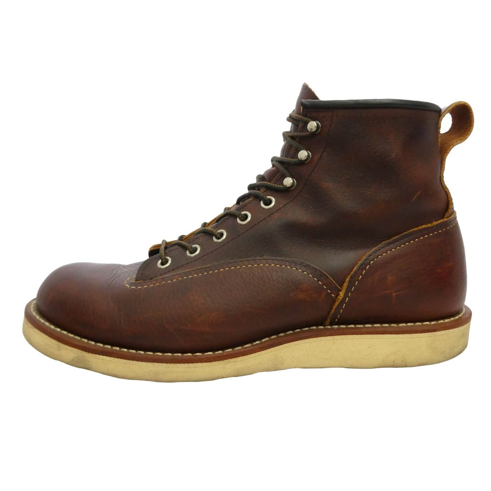 RED WING レッドウィング 2906 LINEMAN BOOTS ラインマン ブーツ ブラウン系 42 US9【中古】