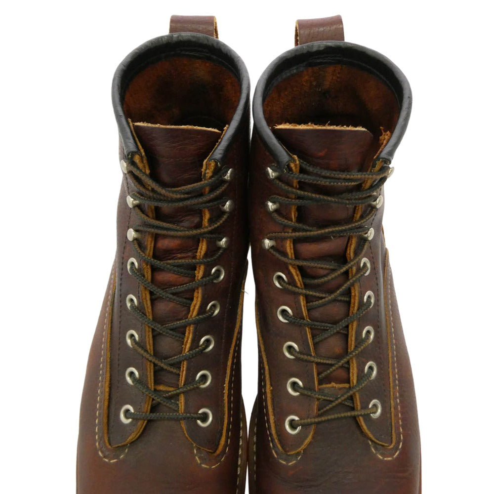 RED WING レッドウィング 2906 LINEMAN BOOTS ラインマン ブーツ ブラウン系 42 US9【中古】
