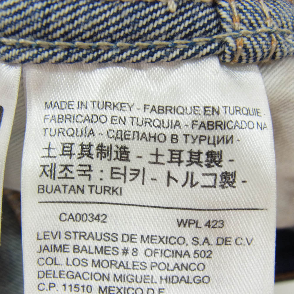 Levi's リーバイス LVC 606 BIGE オレンジタブ ジーンズ デニムパンツ W29 L32 インディゴブルー系 29【中古】