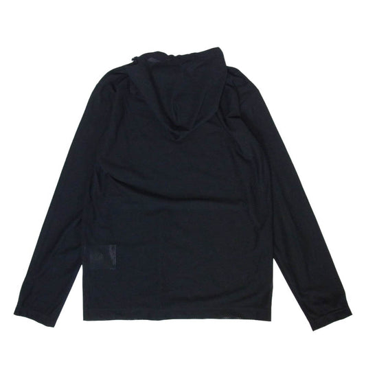 COMME des GARCONS コムデギャルソン W20127 SHIRT コムデギャルソンシャツ x STARWARS スターウォーズ ヨーダ ダースベイダー プリント メッシュ プルオーバー パーカー フーディー ブラック系 M【美品】【中古】