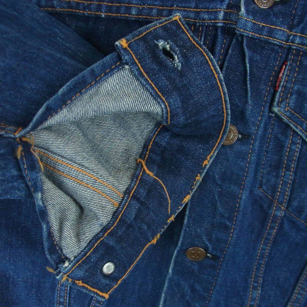 Levi's リーバイス 70805-0217 BIGE ボタン裏525 キッズ Gジャン デニム ジャケット インディゴブルー系 16【中古】