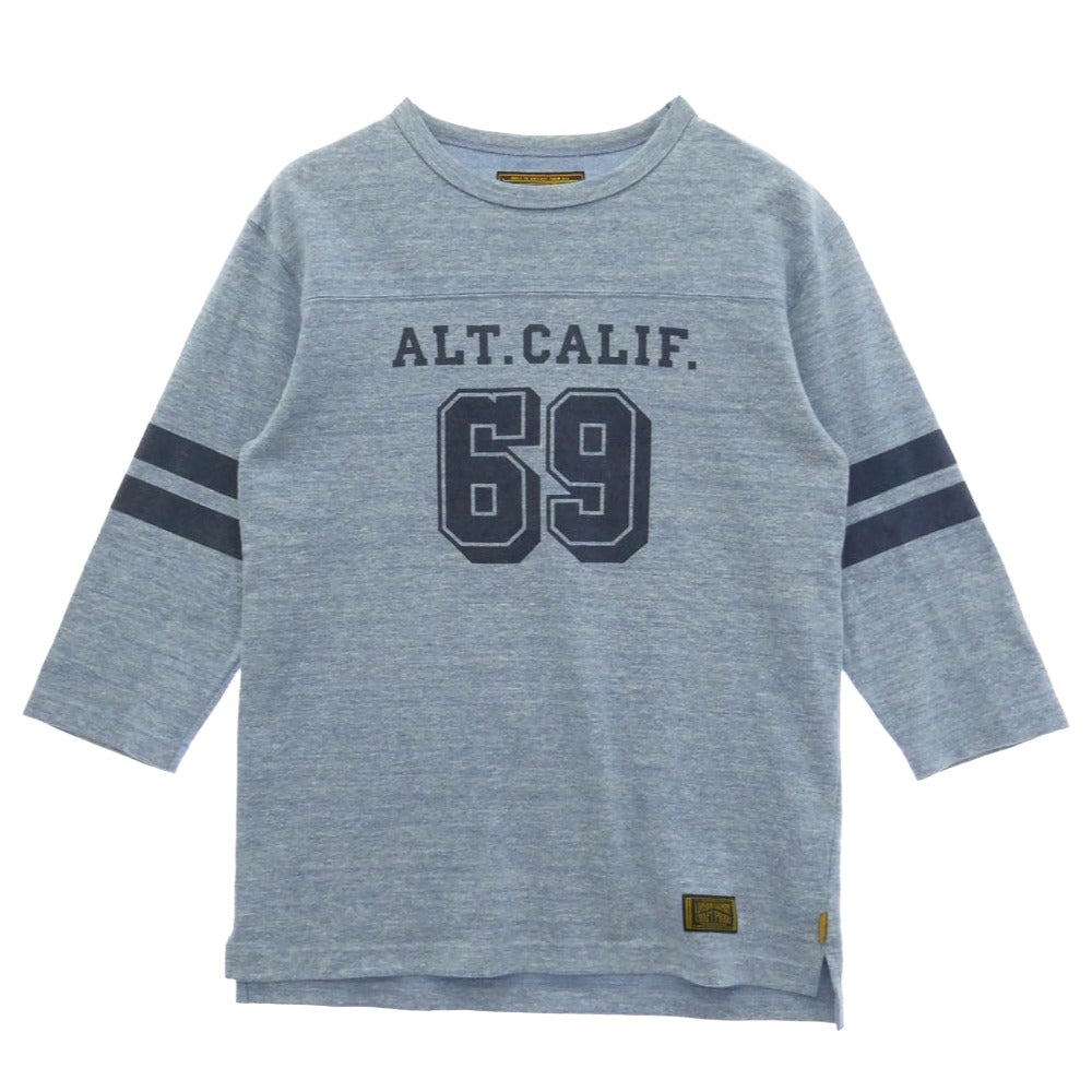 NEIGHBORHOOD ネイバーフッド 11AW 112ATNH-CSM01 CALIF 69 FB ECR CREW 3Q カリフ クルーネック 七分袖 カットソー ライトブルー系 M【中古】